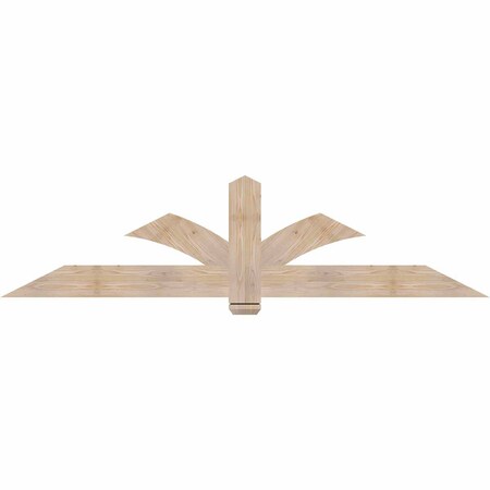 Ekena Millwork Redmond Smooth Timber Gable Bracket, Douglas Fir, 84"W x 21"H x 1 1/2"D x 5 1/2"F, 6/12 Pitch GBW084X21X0206RED00SDF
